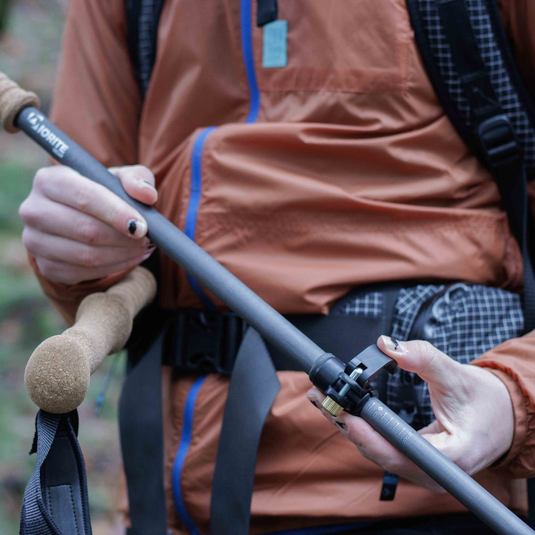 Diorite Telescopic Carbon Fiber Trekking Poles, EVA Foam